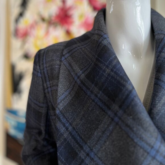 Periphery Wool Blend Plaid Blazer - Size 8 / Medium - Picture 1 of 11